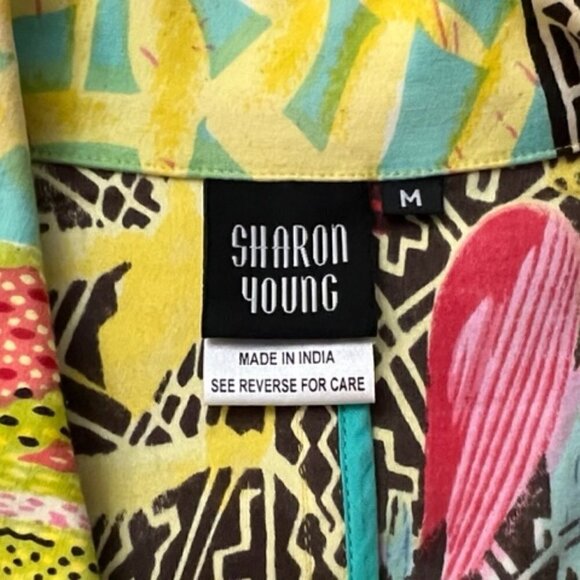 Sharon Young Bright Colorful Floral Jacket Blazer - Picture 5 of 5